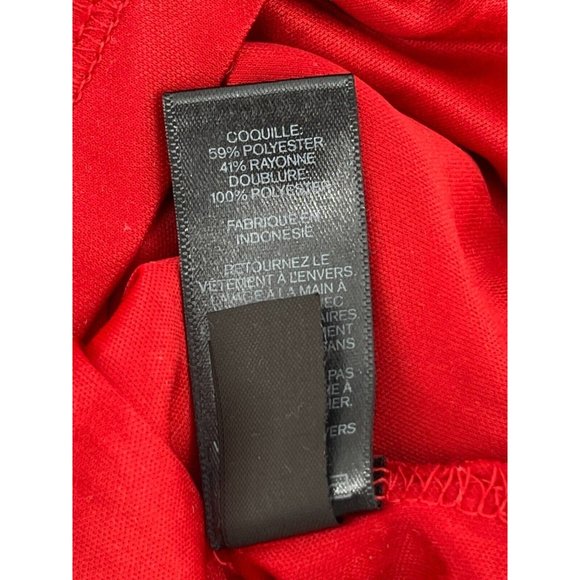 Express Women's Long Sleeve Black Red Striped Knit Sequin Sweater Dress Size M - Picture 8 of 15